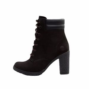 high heel boots timberland style